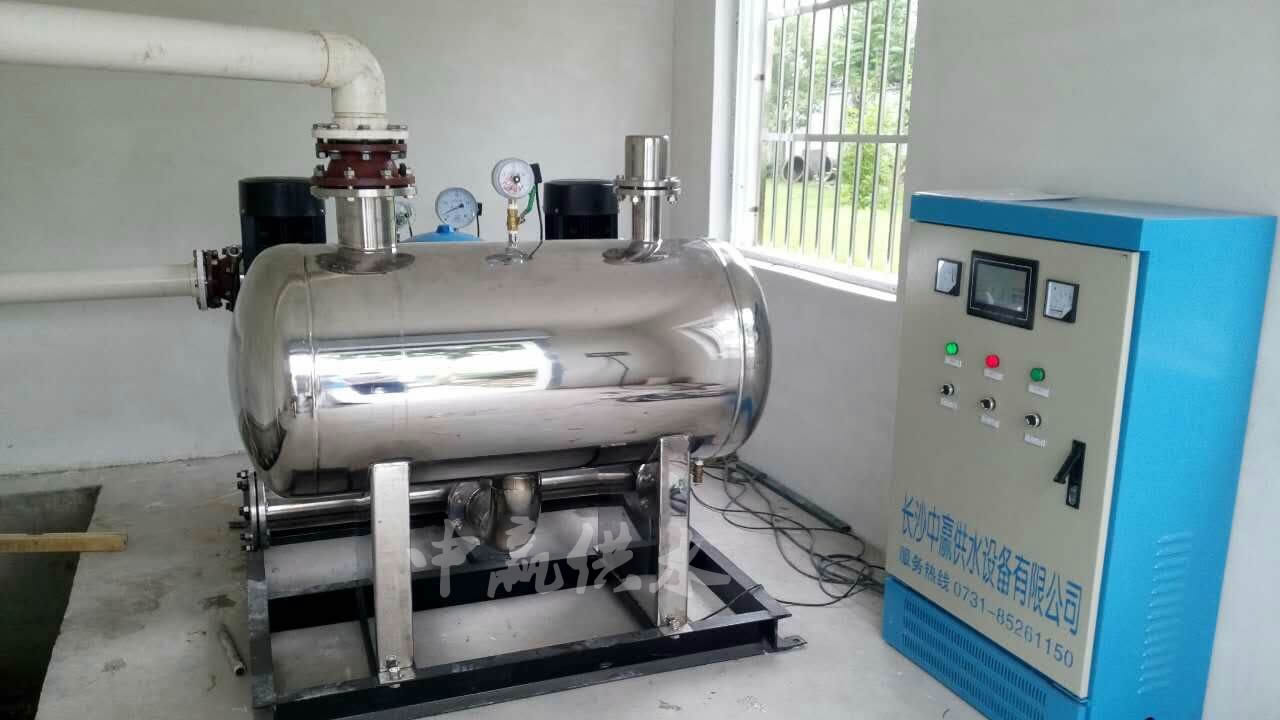 無負壓無吸程供水設備安裝調試完畢，正常運行