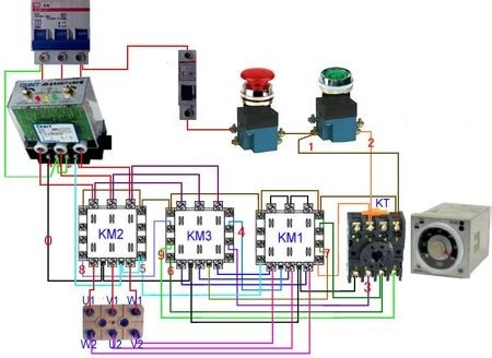 時(shí)間繼電器接線圖2